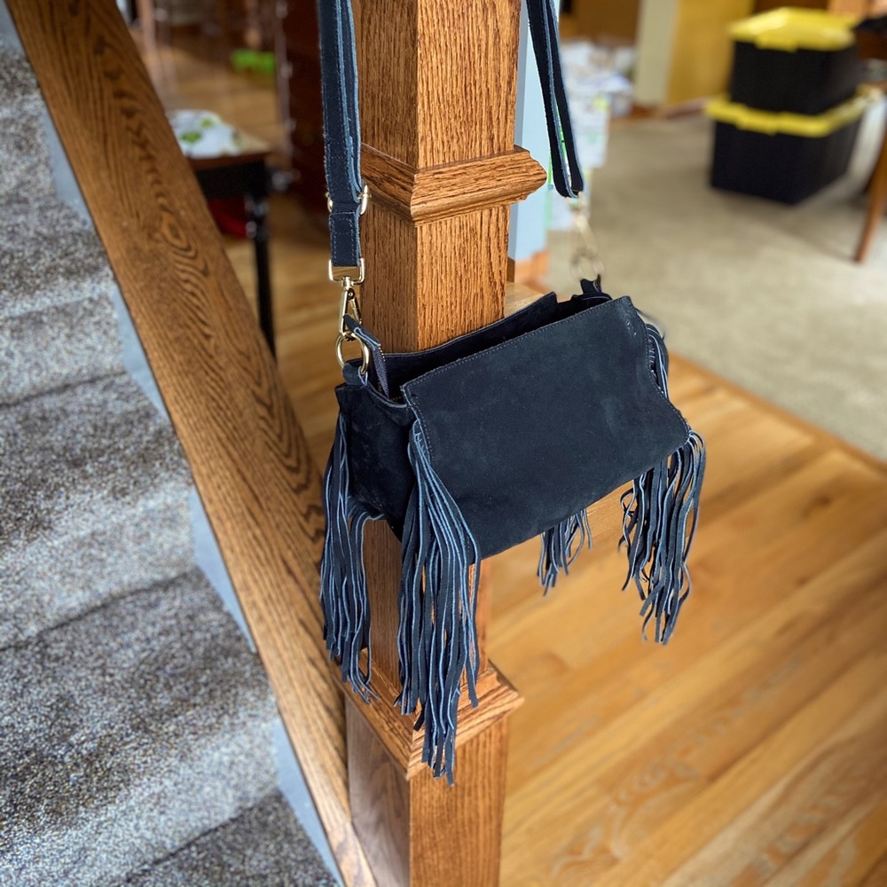 Leather Fringe Bag